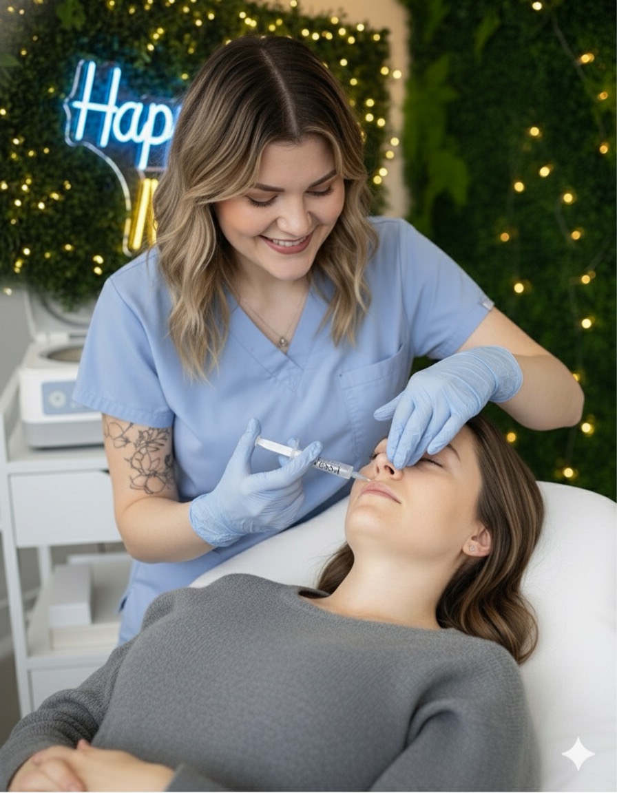 IV therapy drip in a relaxing clinic setting